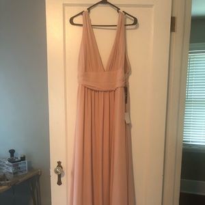 Lulu’s heavenly hues blush maxi dress